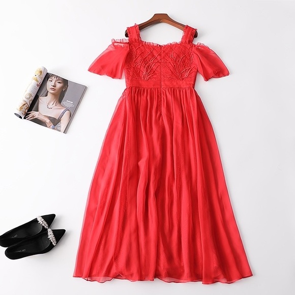 Three layers of lace dress women princess dream - Picture 13 of 13